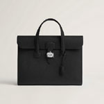 Hermes Sac a depeches light 1-36 briefcase in Black H085721CK89