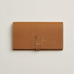 Hermes New H Passant Toutenmain wallet in Caramel H085819CK37