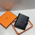 Hermes Bearn Compact monochrome wallet in Black H085916CH89