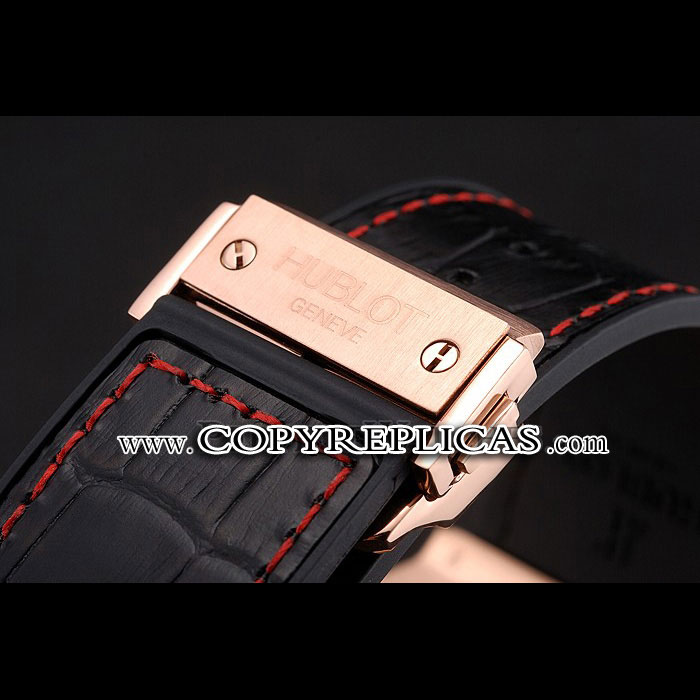 Swiss Hublot Big Bang Limited Edition Formula 1 Black And Red Dial Gold Case Black Strap HB6233 - Photo-4