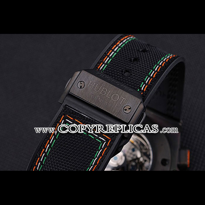 Swiss Hublot Big Bang Limited Edition Formula 1 Black Orange Dial Black Case HB6234 - Photo-4