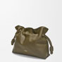 Loewe Medium Flamenco clutch in nappa calfskin Green A411FC1XBF 3969 - thumb-2