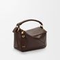 Loewe Small Featherlight Puzzle bag in nappa lambskin Brown A510PLSX01 0018 - thumb-2