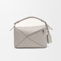 Loewe Small Featherlight Puzzle bag in nappa lambskin Grey A510PLSX01 6579 - thumb-4