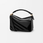 Loewe Small Puzzle bag in classic calfskin and suede Black A510S21XCF 1100