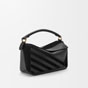 Loewe Small Puzzle bag in classic calfskin and suede Black A510S21XCF 1100 - thumb-2