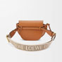 Loewe Mini Gate Dual bag in soft calfskin Brown A650N46X13 2530 - thumb-3