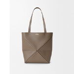 Loewe Medium Puzzle Fold tote in soft grained calfskin Brown A779G50X89 3170