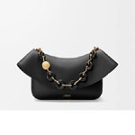 Loewe Medium Ola bag in smooth calfskin Black AP22P22X07 1100