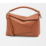 Loewe Large Puzzle Edge bag in classic calfskin Brown B510P00X04 2530