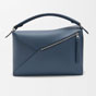 Loewe Large Puzzle Edge bag in classic calfskin Blue B510P00X04 6969 - thumb-4