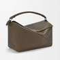 Loewe Large Puzzle bag in supple grained calfskin Brown B510PNLX01 6423 - thumb-2