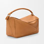 Loewe Large Puzzle bag in supple grained calfskin Brown B510PNLX01 6518 - thumb-2