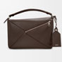 Loewe Large Featherlight Puzzle bag in nappa lambskin Brown B510PNLX02 0018 - thumb-4