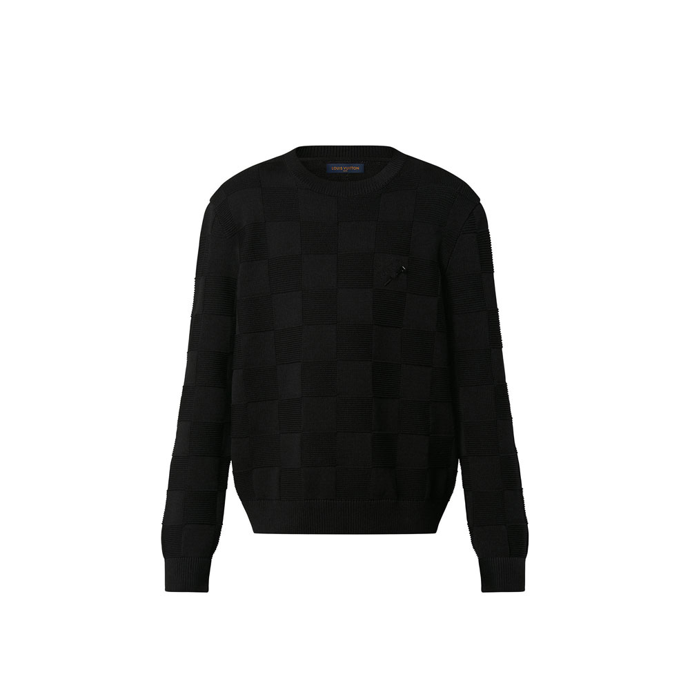 Louis Vuitton Damier Stitch Crewneck 1AA4MF