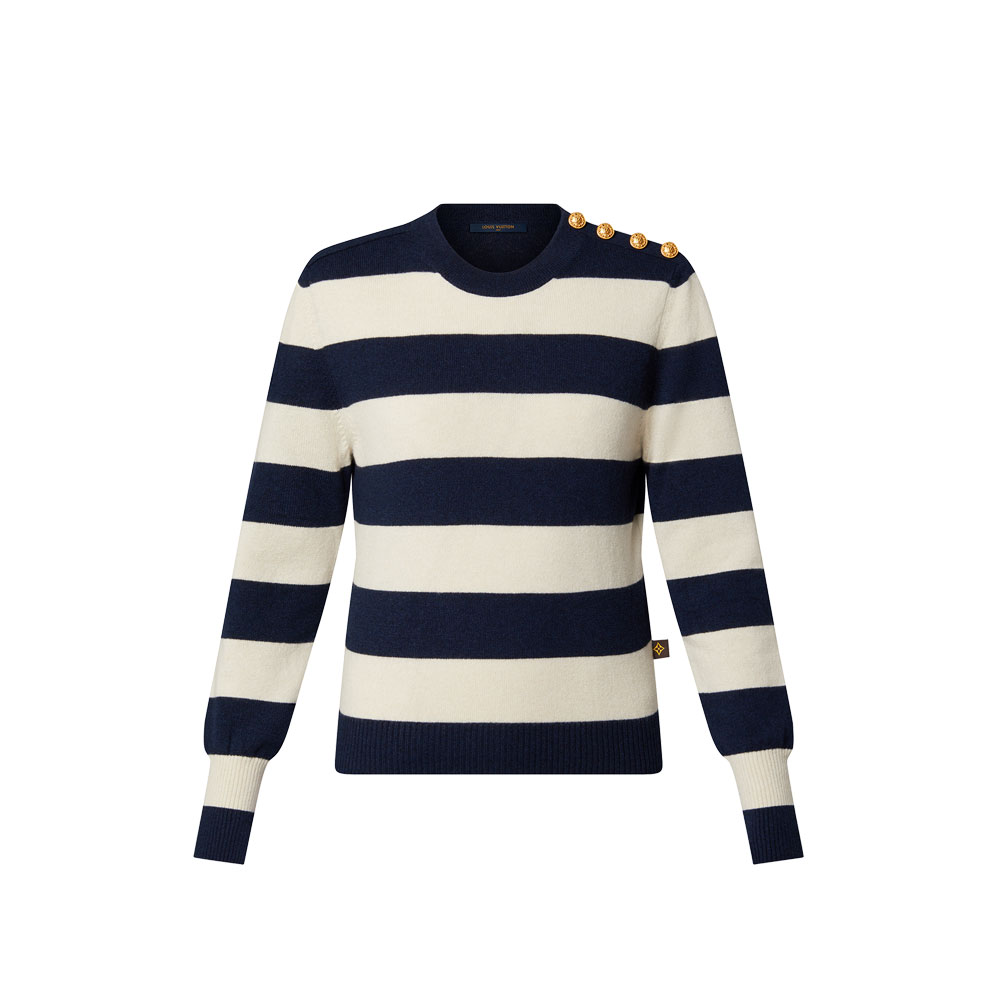 Louis Vuitton Chunky Stripes Jumper Blue 1ABCMR