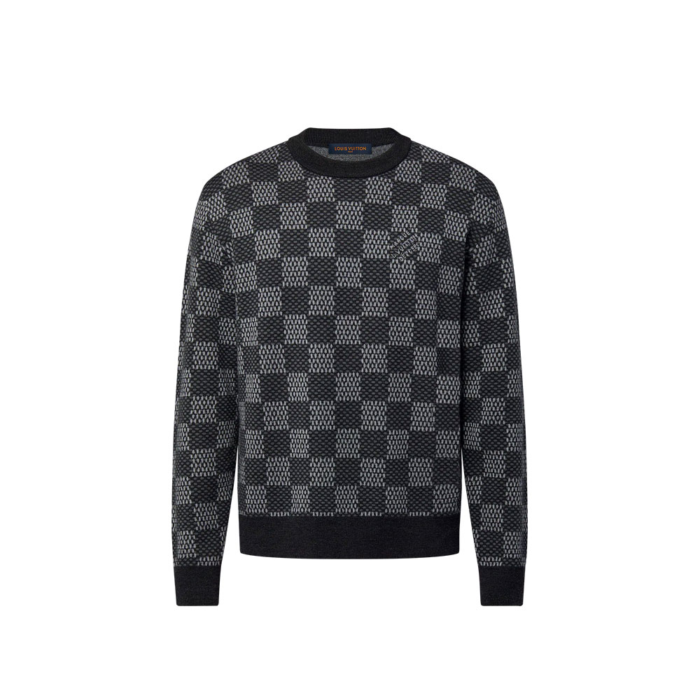 Louis Vuitton Damier Wool Crewneck 1AFWHY