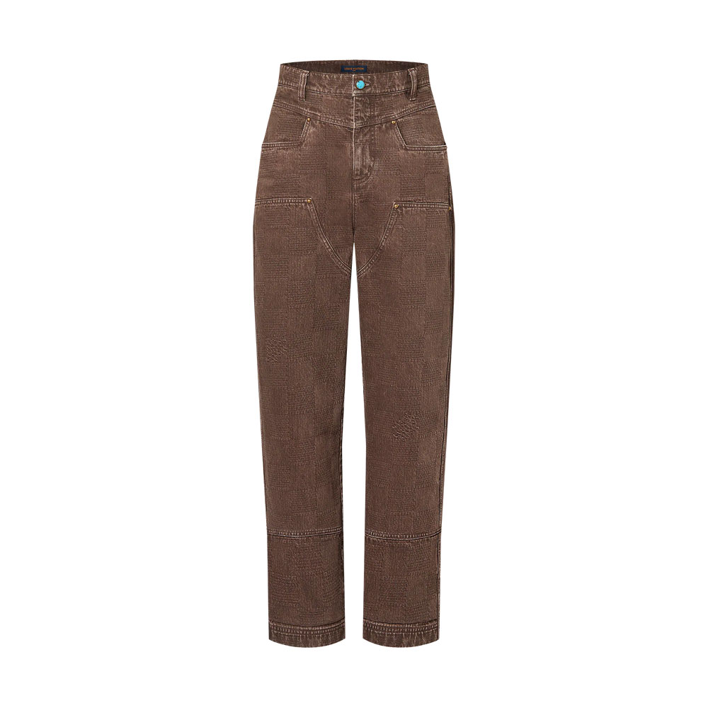 Louis Vuitton Damier Workwear Denim Pants 1AFX42
