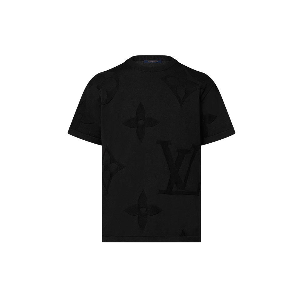 Louis Vuitton Monogram Short-Sleeved Cotton Crewneck 1AFYEY