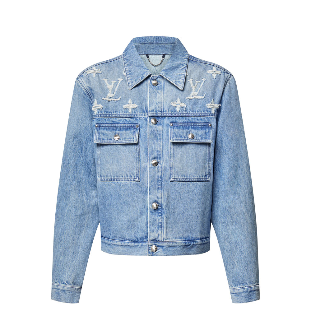 Louis Vuitton Denim Trucker Jacket 1AGING