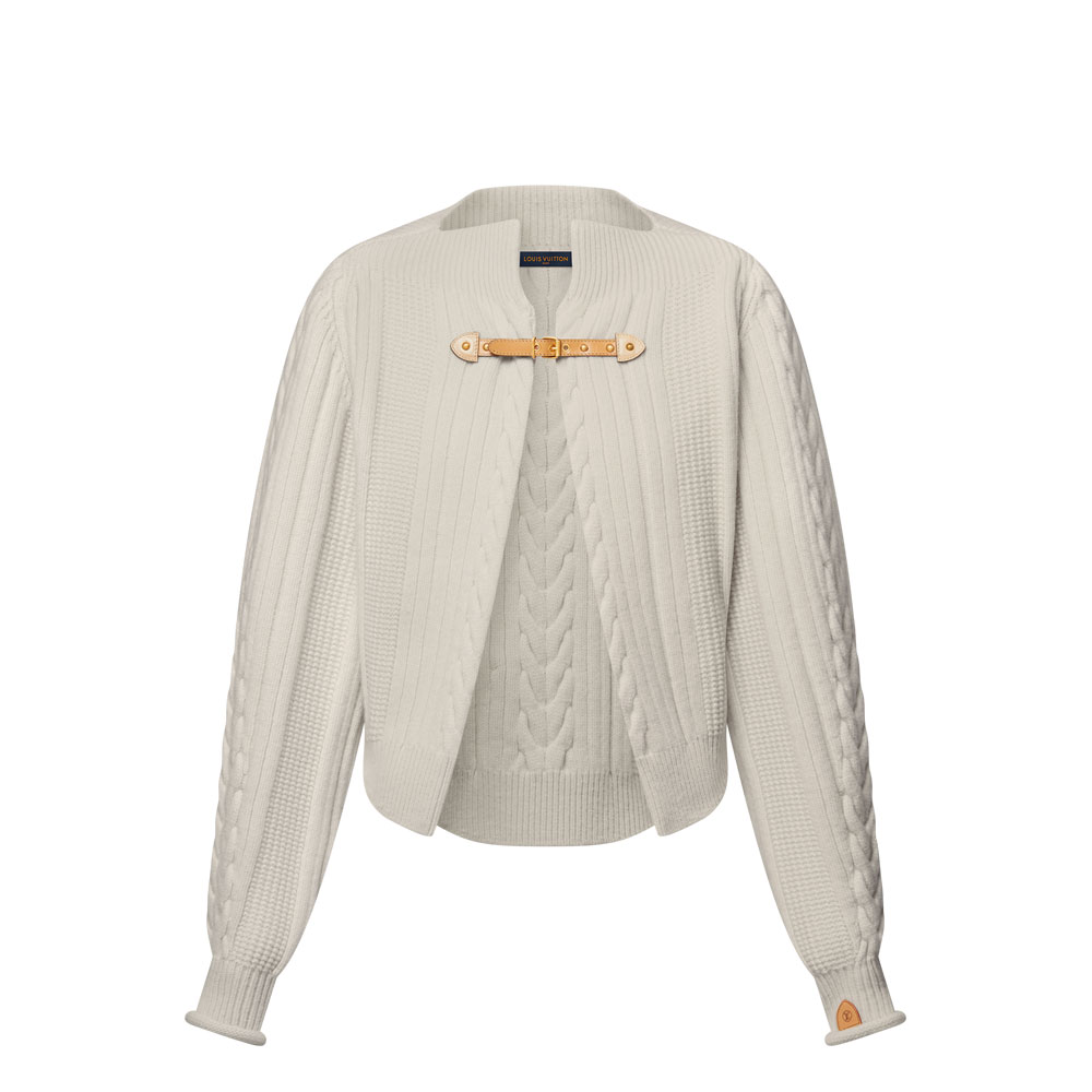 Louis Vuitton Cable Knit Strap Cardigan 1AGPR1