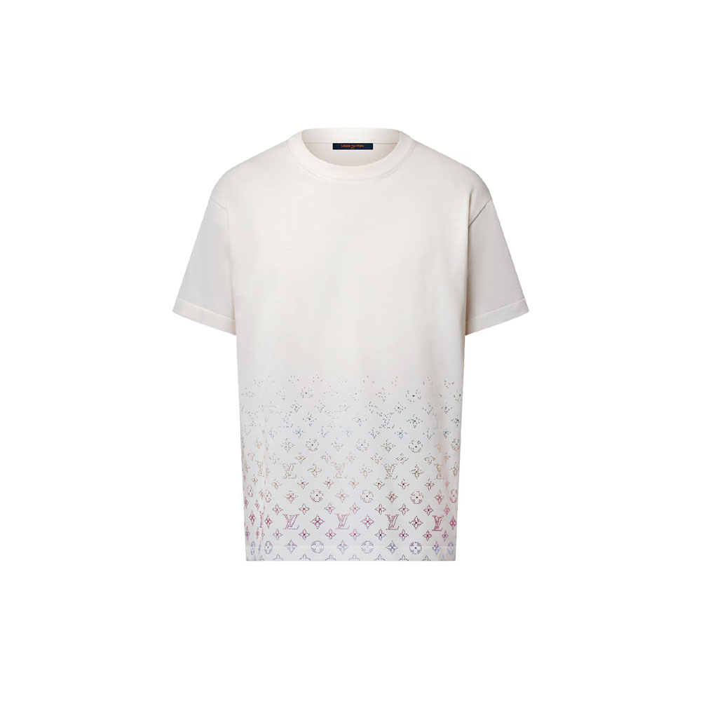 Louis Vuitton Monogram Gradient Embellished Short-Sleeved Crewneck 1AGTL8