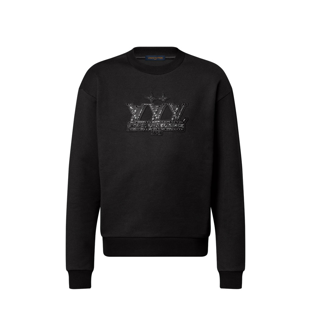 Louis Vuitton Embellished Signature Patch Sweatshirt 1AHCNF
