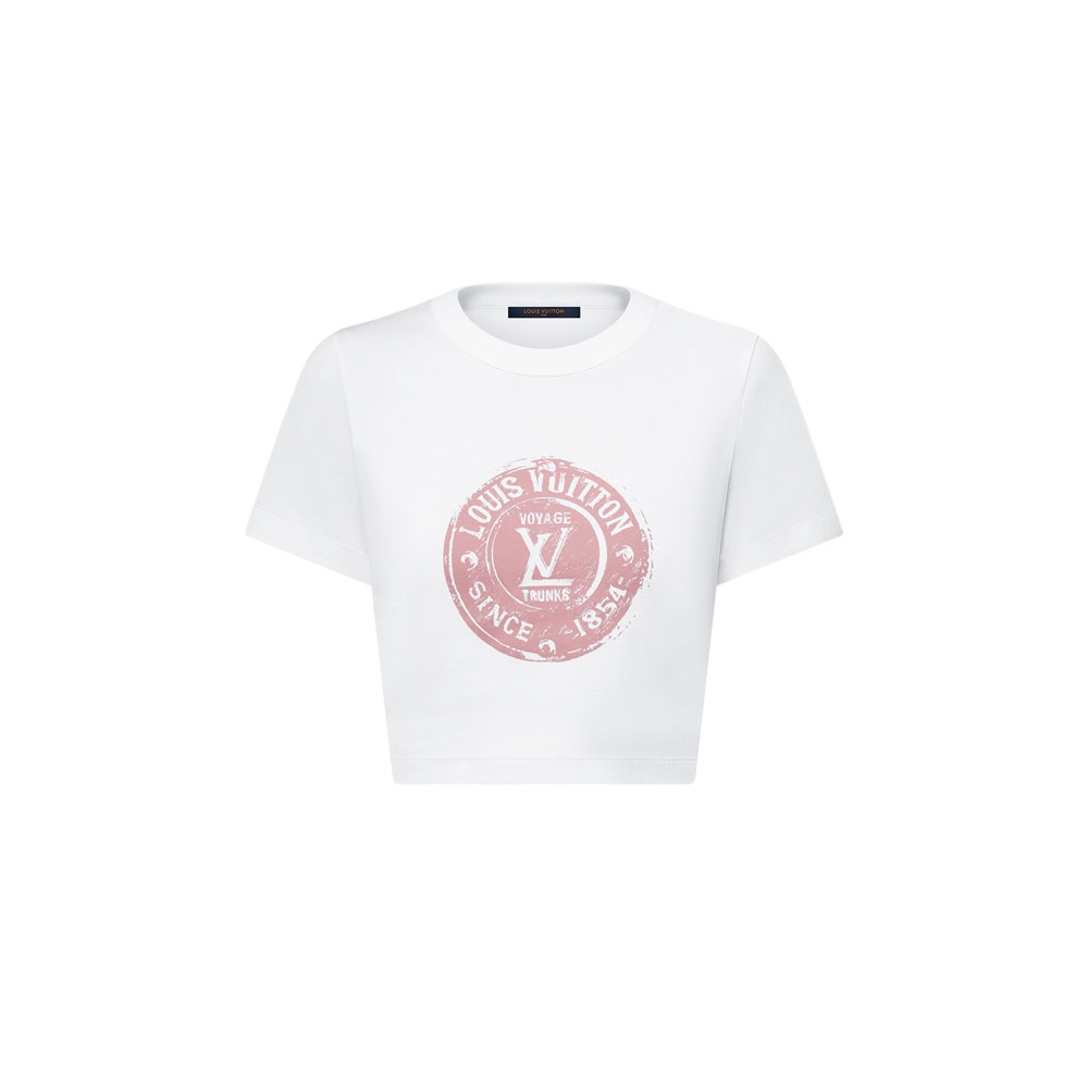 Louis Vuitton Stamp Crop Top in Orange 1AHIZN