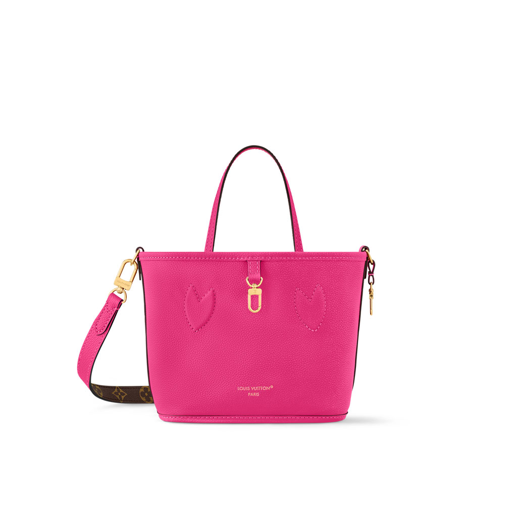 Louis Vuitton Neverfull Bandouliere Inside Out BB Bag in Pink M12106