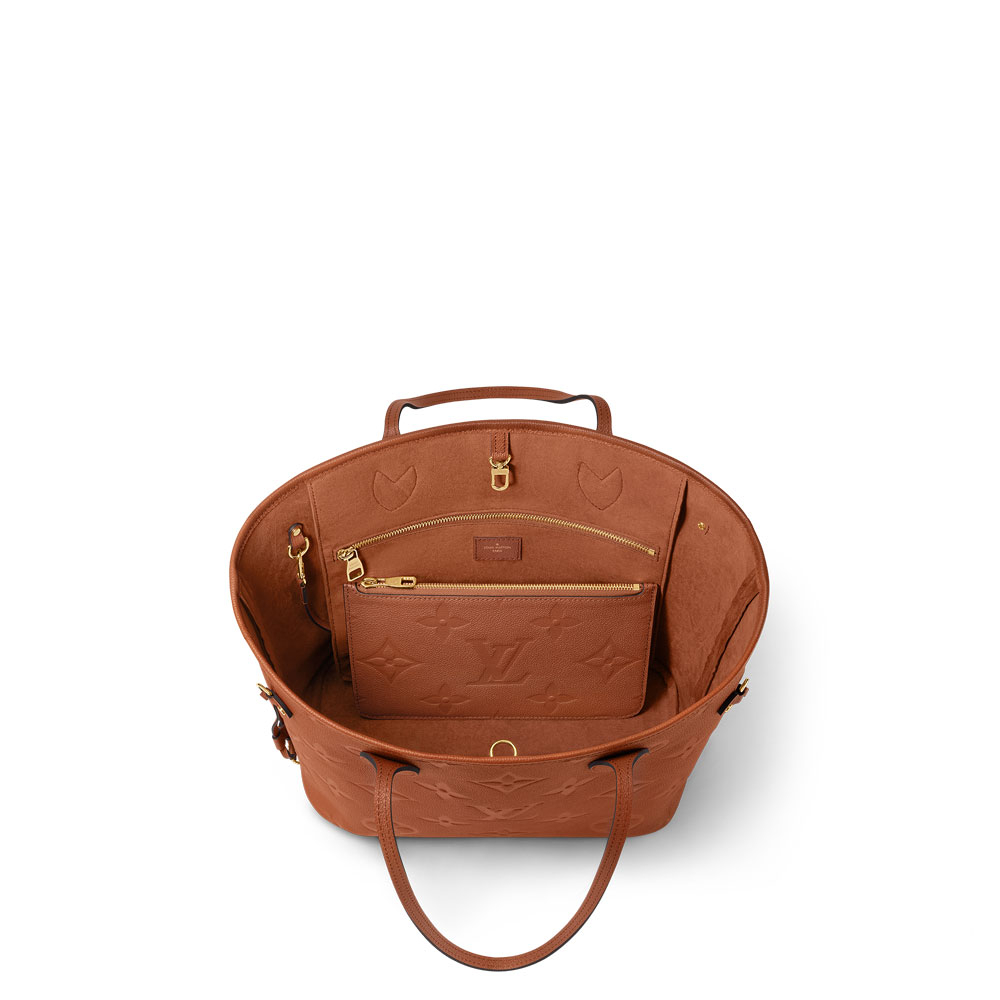 Louis Vuitton Neverfull MM Tote Bag Monogram Empreinte in Brown M12605 - Photo-4