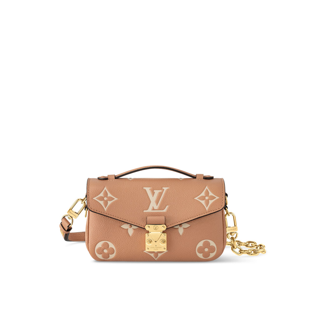 Louis Vuitton Pochette Metis East West Bag Monogram Empreinte in Beige M12735