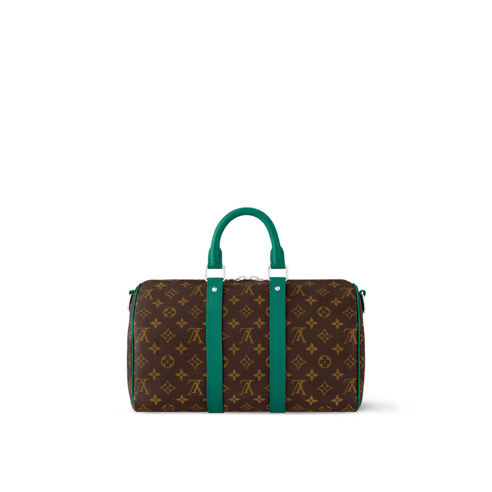 Louis Vuitton Keepall Bandouliere 35 Bag Monogram Canvas in Green M12765 - Photo-3