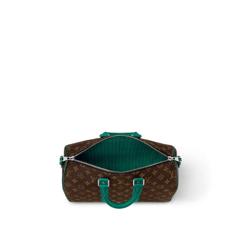 Louis Vuitton Keepall Bandouliere 35 Bag Monogram Canvas in Green M12765 - Photo-4