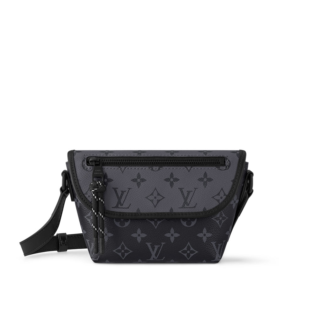 Louis Vuitton Pulse Wearable Wallet Monogram Eclipse Canvas in Brown M12806