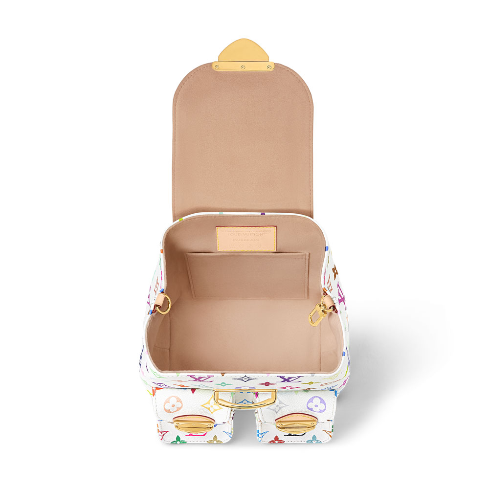 Louis Vuitton Takashi Murakami Venice Backpack in White M13081 - Photo-4