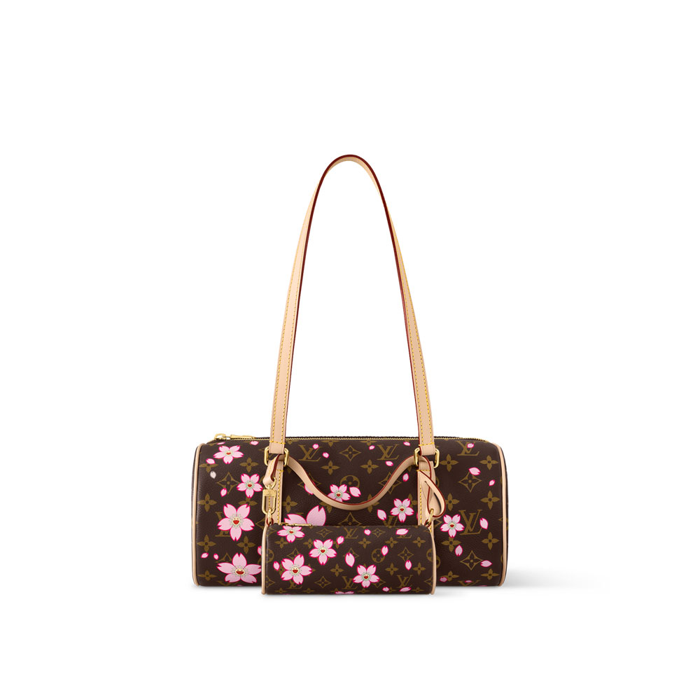 Louis Vuitton Takashi Murakami Papillon Bag Monogram Canvas in Brown M13097