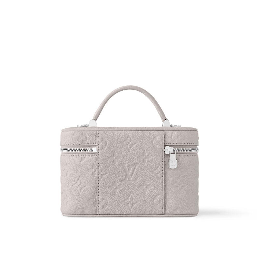 Louis Vuitton Vanity Chain Pouch Monogram Empreinte Leather in Grey M13593 - Photo-3