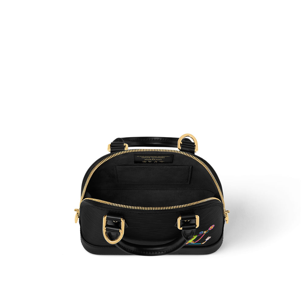Louis Vuitton Takashi Murakami Alma BB Bag Epi Black in Black M13670 - Photo-4