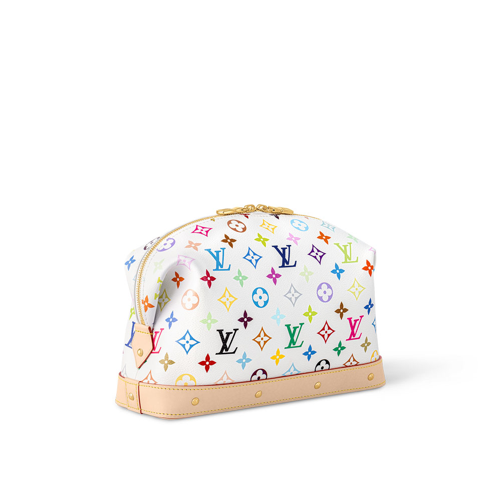 Louis Vuitton Takashi Murakami GM Cosmetic Pouch in White M13743 - Photo-2