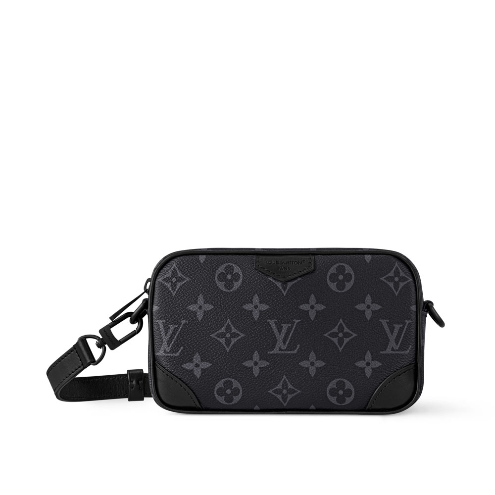 Louis Vuitton Trocadero Wearable Wallet Monogram Eclipse Canvas in Grey M14253