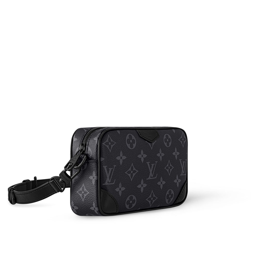 Louis Vuitton Trocadero Wearable Wallet Monogram Eclipse Canvas in Grey M14253 - Photo-2