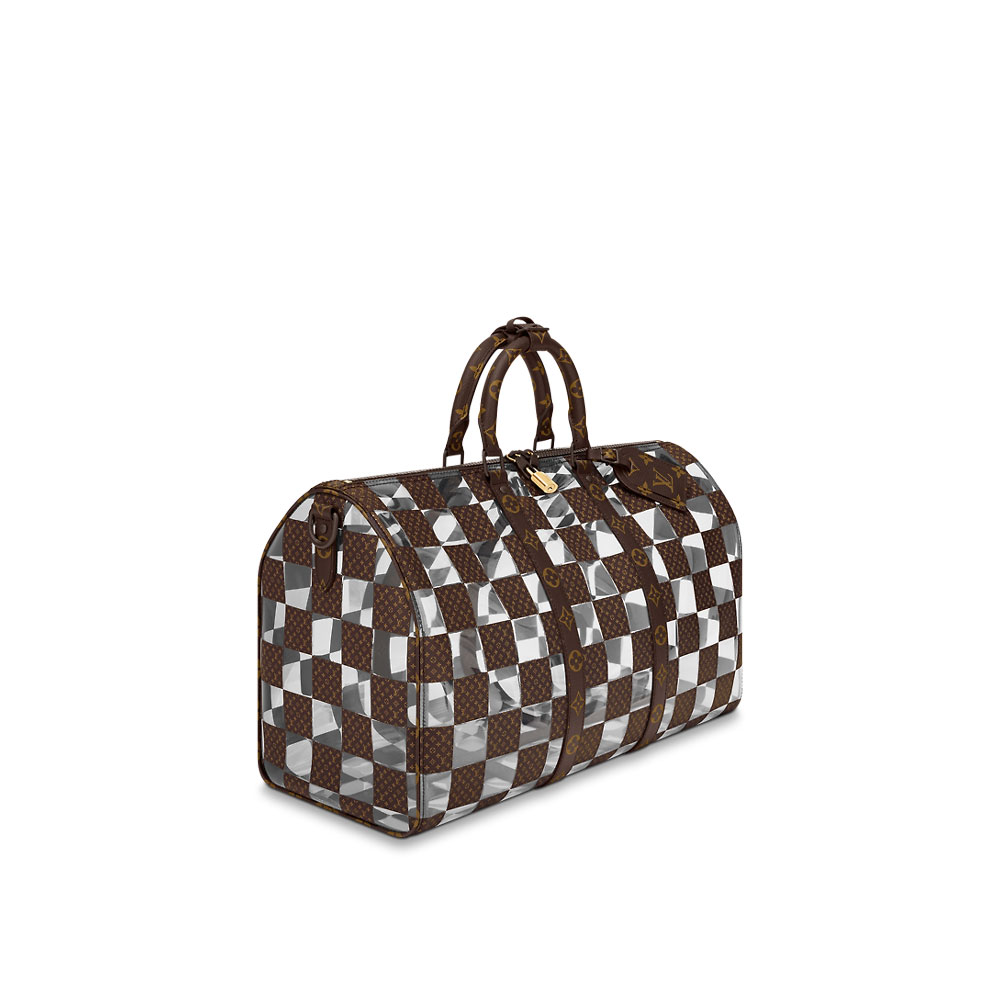Louis Vuitton Chess Keepall Bandouliere 50 M20864 - Photo-2