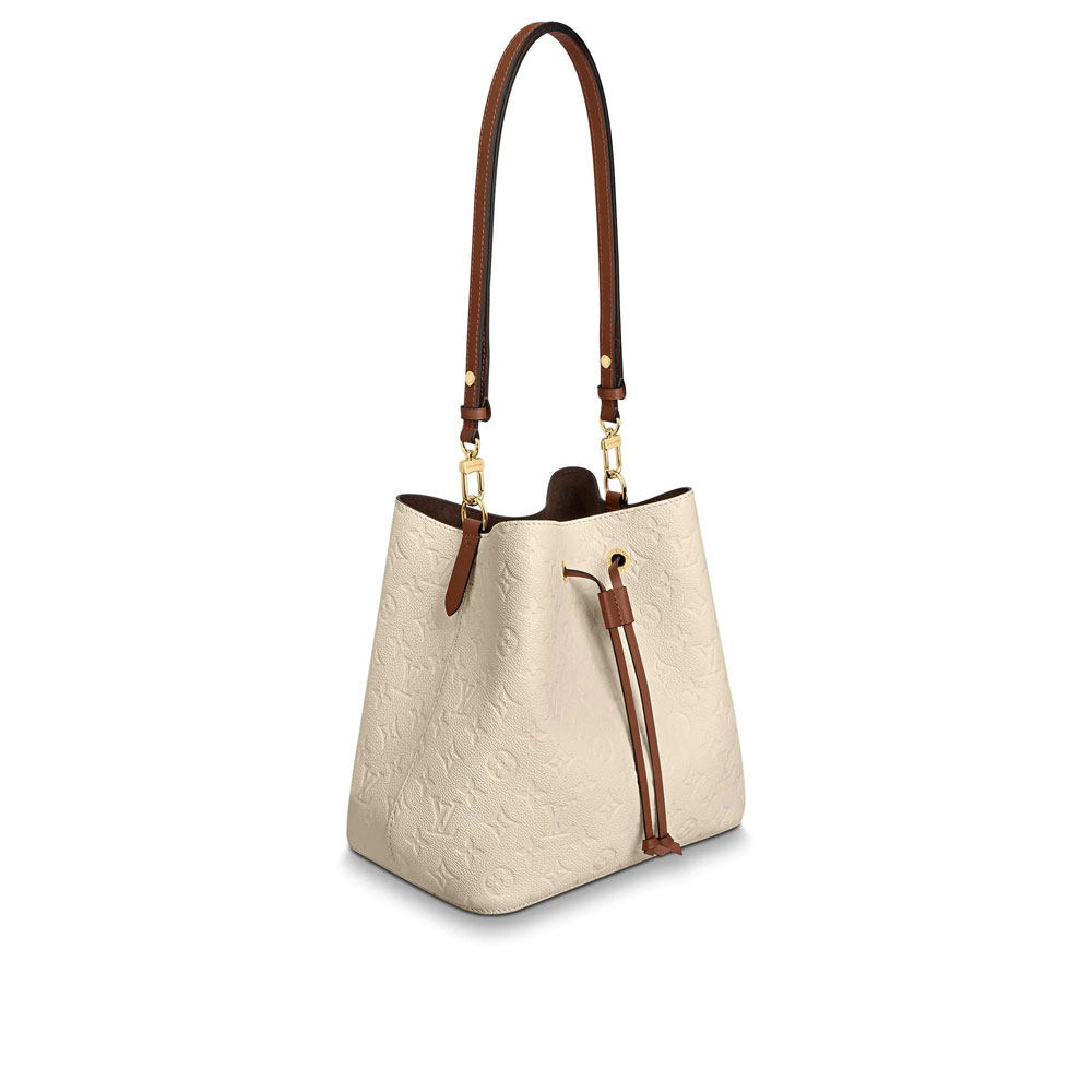 Louis Vuitton NeoNoe MM Monogram Empreinte Leather in Beige M45307 - Photo-2