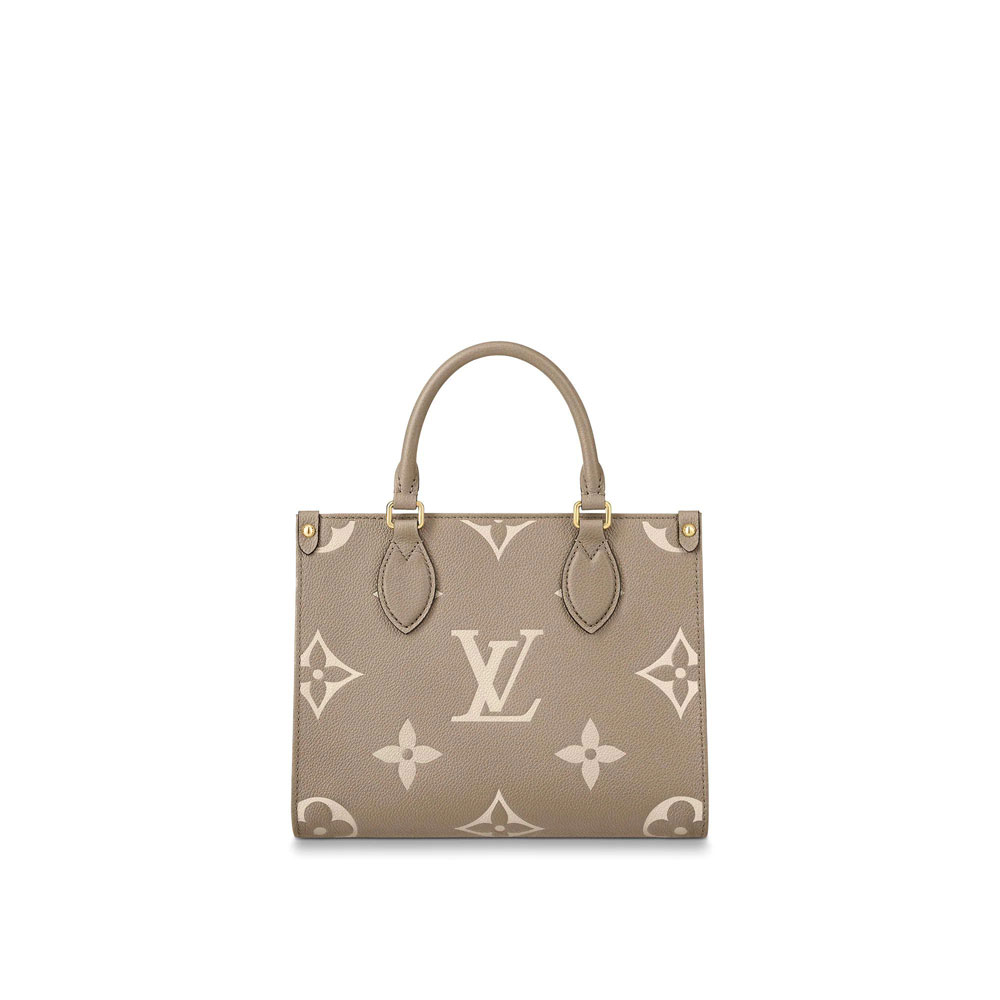 LV Onthego PM Bicolor Monogram Empreinte Leather in Black M45779 - Photo-3