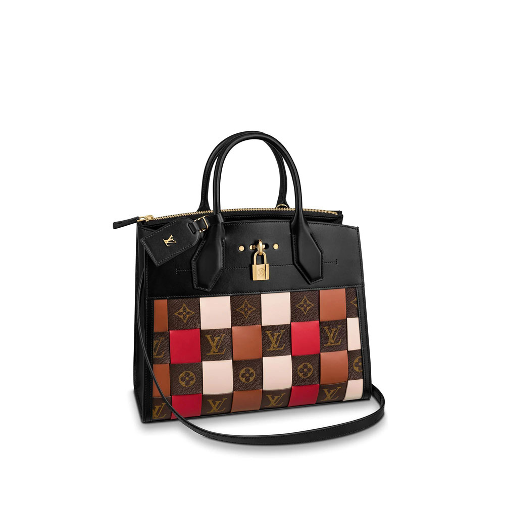 Louis Vuitton City Steamer MM High End Leathers in Brown M55517