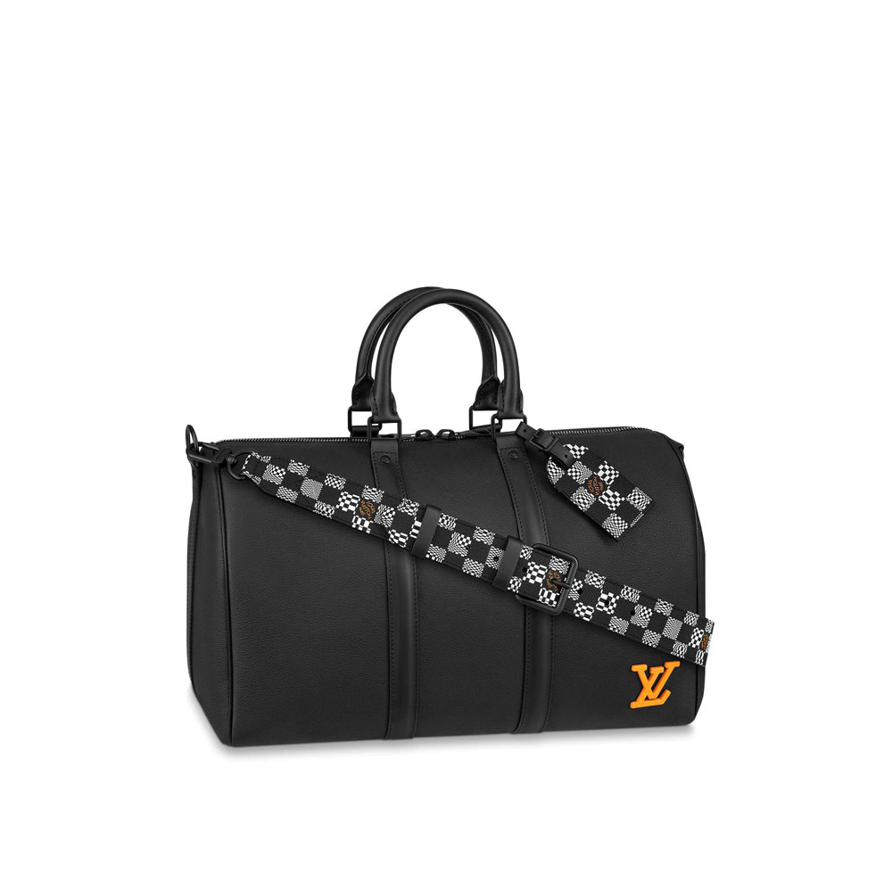 Louis Vuitton Keepall Bandouliere 40 Other Leathers in Black M57416
