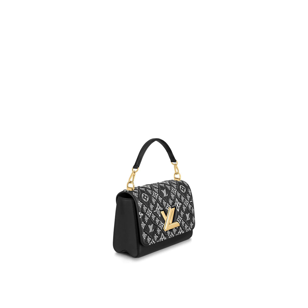 Louis Vuitton Twist MM Monogram Jacquard Since 1854 in Black M57442 - Photo-2