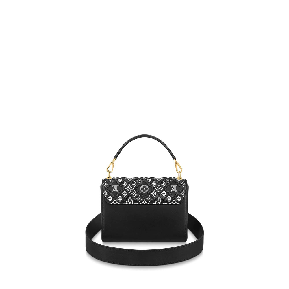 Louis Vuitton Twist MM Monogram Jacquard Since 1854 in Black M57442 - Photo-4