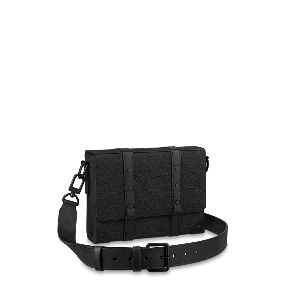 Louis Vuitton Trunk Messenger Taurillon Monogram in Black M57726