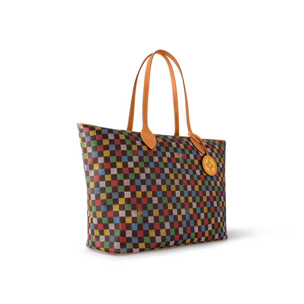 Louis Vuitton Nevereverfull Bag Damier Ebene Canvas in Multicolor N00191 - Photo-2